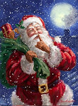 Christmas Picture Canvas Santa Claus