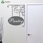 Wall Decal Personalized Words Hanging Door Sign