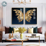 Nordic Golden butterfly Wall Decoration