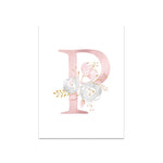 Baby Posters Personalized Girl's Name