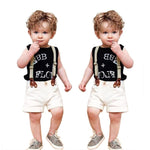 Summer Boys Clothes Letter Print