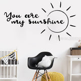 You Are My Sunshine Quote Wall Sticker