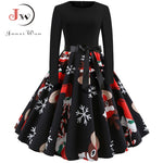 Vintage Long Sleeve Christmas Dress