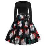 Vintage Long Sleeve Christmas Dress