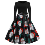 Vintage Long Sleeve Christmas Dress