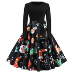 Vintage Long Sleeve Christmas Dress