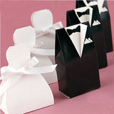 100pcs Bride And Groom Candy Gift Box