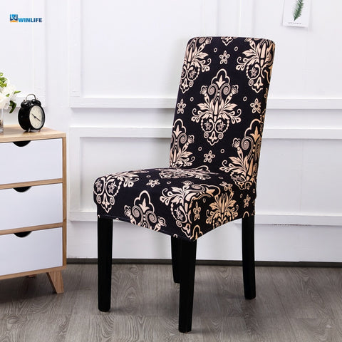 Floral Printing Elastic Chair Cover Home Decor Dining Chair Cover Spandex Decoration covering Office Banquet chair Covers